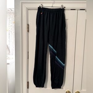 Dark gray aviator nation/soul cycle sweatpants